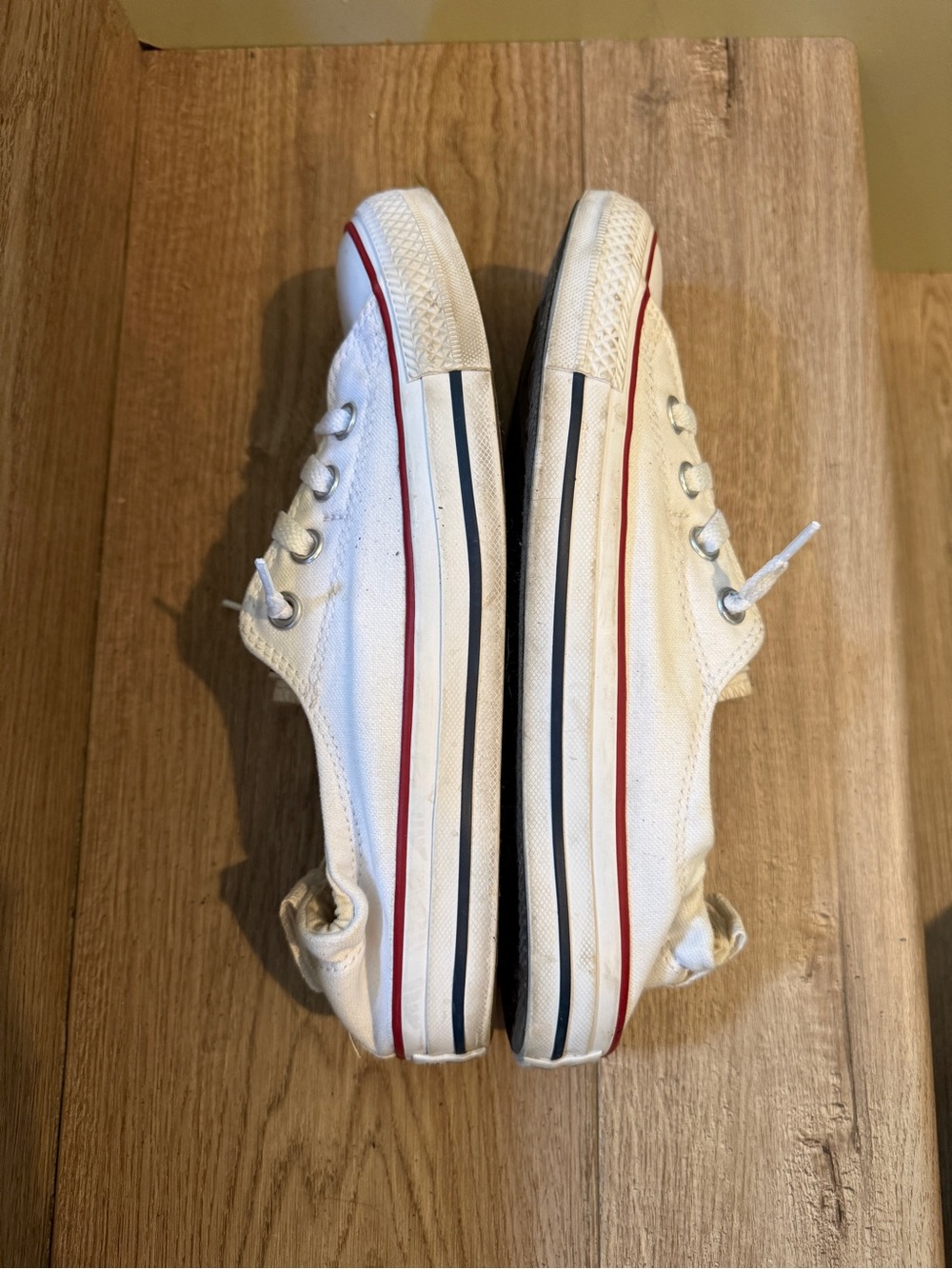 Converse Chuck Taylor All Star Shoreline Slip White Canvas Sneakers W 8.5 EUC - Picture 5 of 9